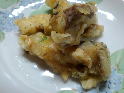 エリンギで…な～んちゃって…松茸の天ぷら